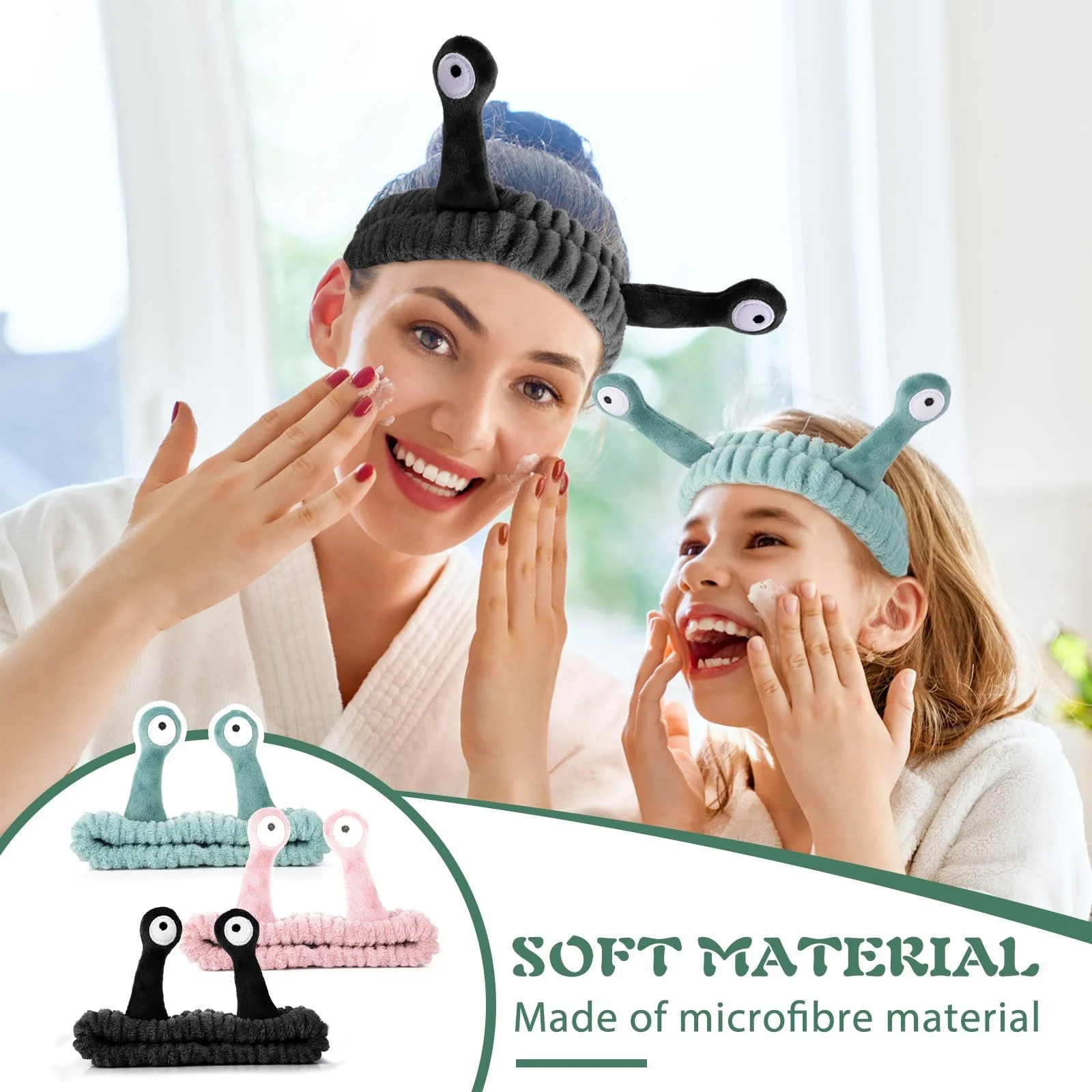 Пов'язка на голову Molain для вмивання обличчя, спа-пов'язка, фото №5