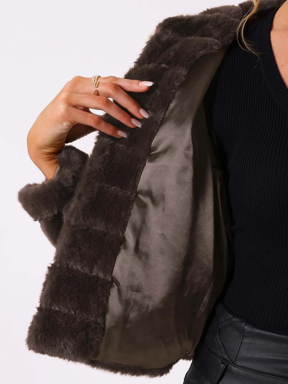 Пальто Allegra K Зимнее Женское, фото №5