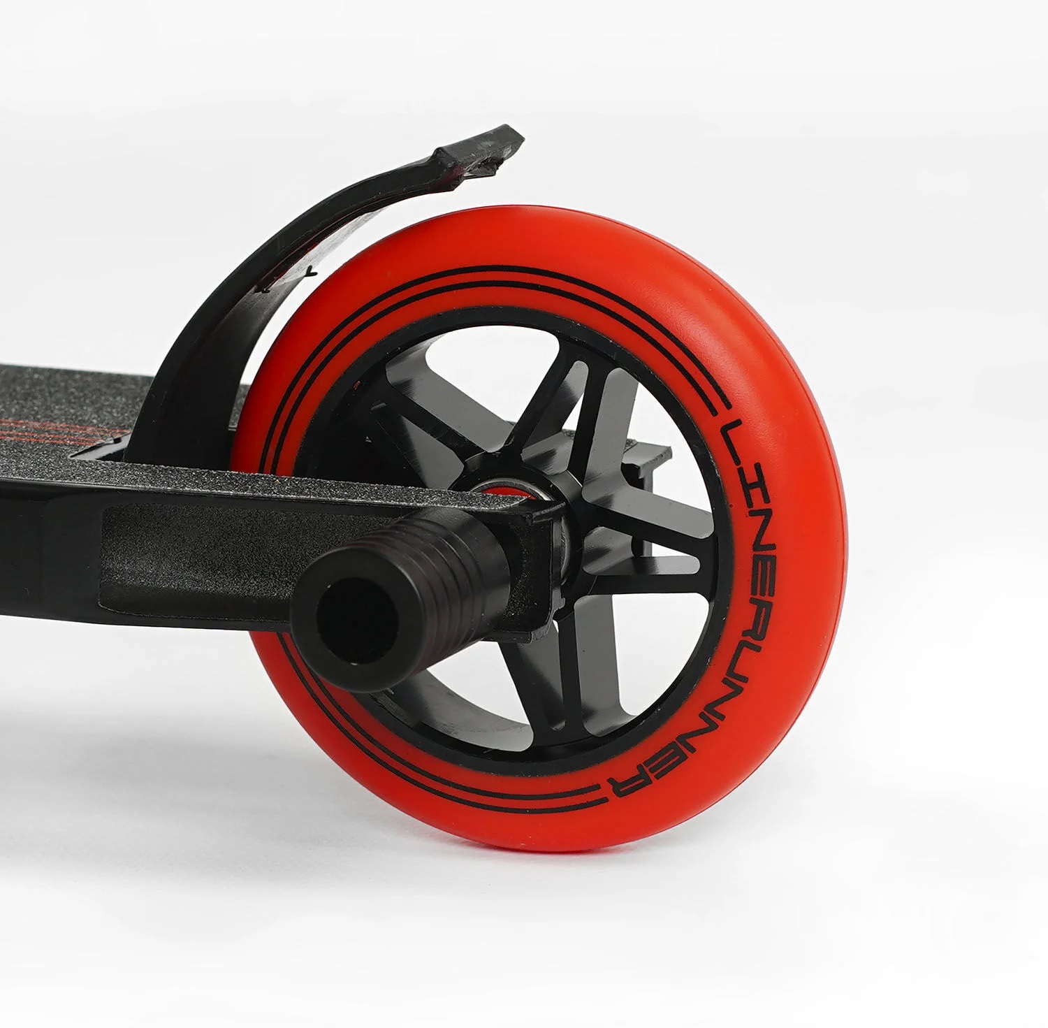 Самокат трикутний Best Scooter LineRunner 50х10 см Black with Red 129760, фото №5