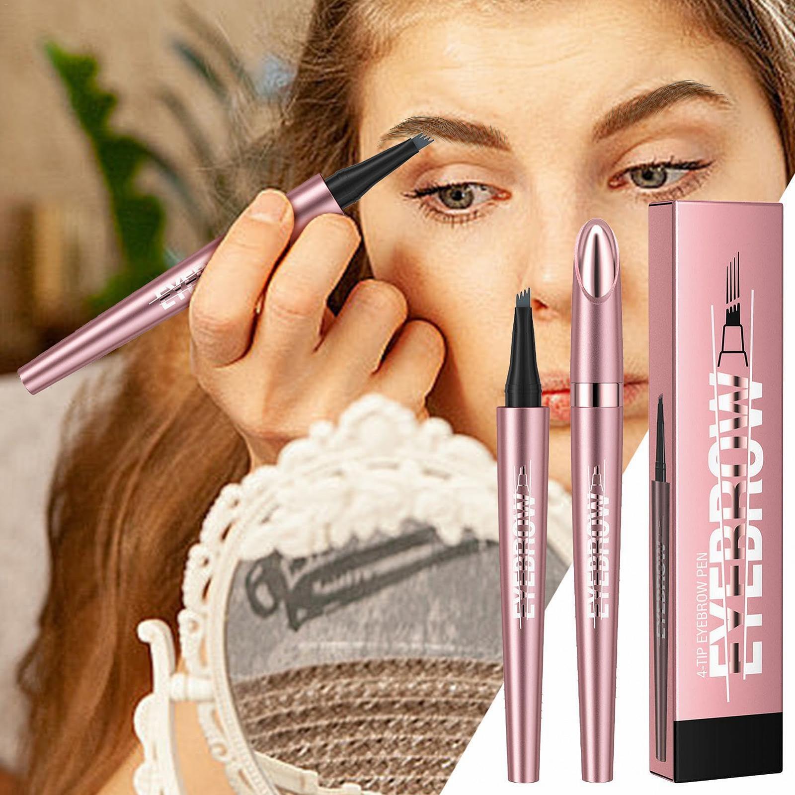 Олівець Microblading 3D з 4-розгалуженим наконечником магічний водостійкий натуральний, фото №3