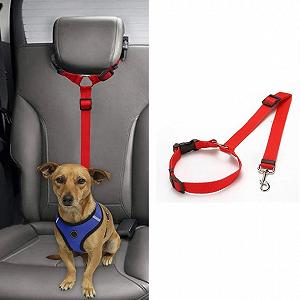 Ремень безопасности в автомобиль для собаки Red 050598 4Dog synthetic.ua - Фото 1