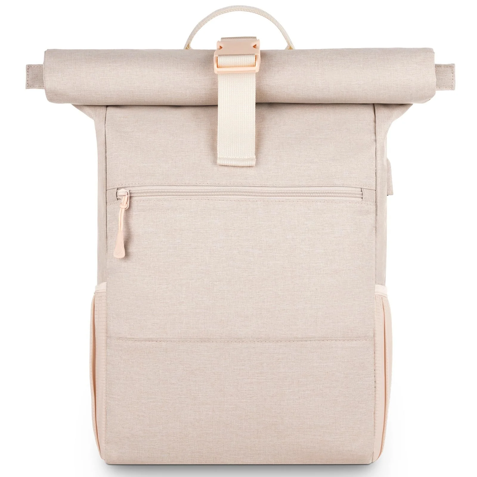 Рюкзак для ноутбука Rolltop 17 дюймів 26 л Бежевий, фото №1 Рюкзак для ноутбука Rolltop 17 дюймів 26 л Бежевий, фото №1