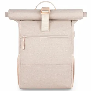 Купити Рюкзак для ноутбука Rolltop 17 дюймів 26 л Бежевий - Фото 1 Рюкзак для ноутбука Rolltop 17 дюймів 26 л Бежевий - Фото 1