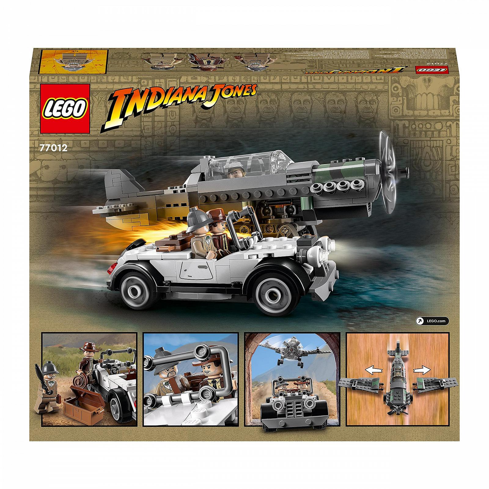 Конструктор LEGO Indiana Jones 77012 Втеча з винищувача з побудовою моделі літака і вінтажного автомобіля, плюс 3 мініфігурки, фото №10