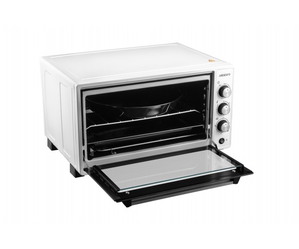 ARDESTO Електропіч 1700Вт 48л хром тени таймер підсвічув конвекція подв скло білий, фото №4 ARDESTO Електропіч 1700Вт 48л хром тени таймер підсвічув конвекція подв скло білий, фото №4