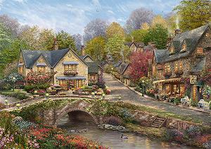 Пазл Schmidt Spiele Thomas Kinkade Summer in Cobblestone Village 58629 2000 элементов - Фото 1
