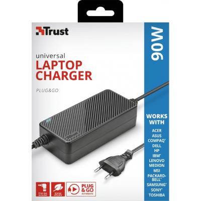 Блок живлення для ноутбука Trust Plug & Go 90W Universal Laptop Charger 20194, фото №5