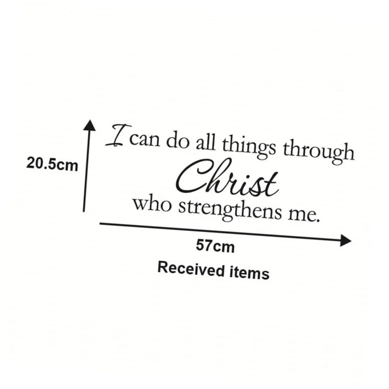 Наклейка на стіну BESTonZON Things Through Christ Bible Знімна PVC, фото №9 Наклейка на стіну BESTonZON Things Through Christ Bible Знімна PVC, фото №9