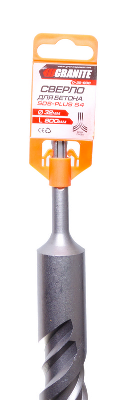 Свердло для бетону GRANITE SDS-PLUS S4 32х800 мм 0-32-800, фото №2