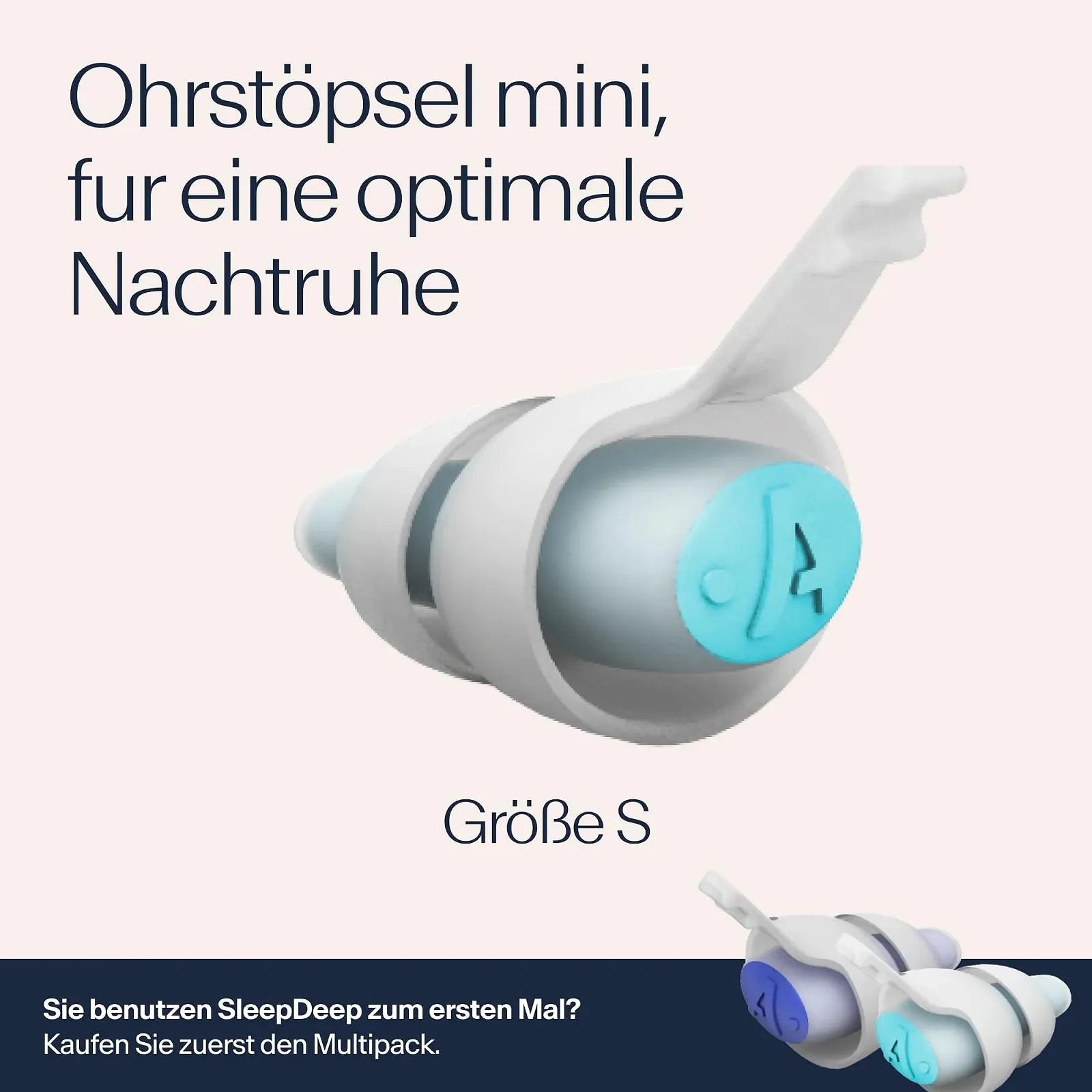 Беруші Alpine SleepDeep для сну та концентрації 27 дБ Нова 3D овальна форма, м'який шумопоглинаючий матеріал для максимального комфорту Розмір S, фото №4