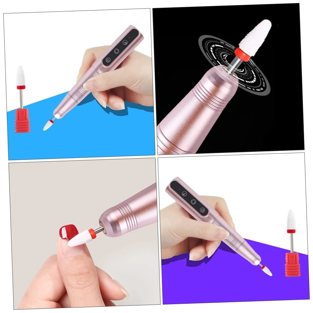 Полировщик для ногтей Healvian Claw Cutter для домашних животных, ручка для маникюра, профессиональный набор для маникюра, ручка для сверления ногтей из акрила, розовая, алюминиевый сплав, стиль компьютерной ручки, фото №4 Полировщик для ногтей Healvian Claw Cutter для домашних животных, ручка для маникюра, профессиональный набор для маникюра, ручка для сверления ногтей из акрила, розовая, алюминиевый сплав, стиль компьютерной ручки, фото №4