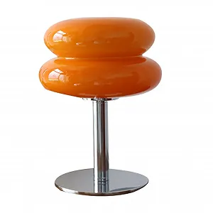 Настільна лампа Кришталева у формі торта USB Помаранчева - Фото 1