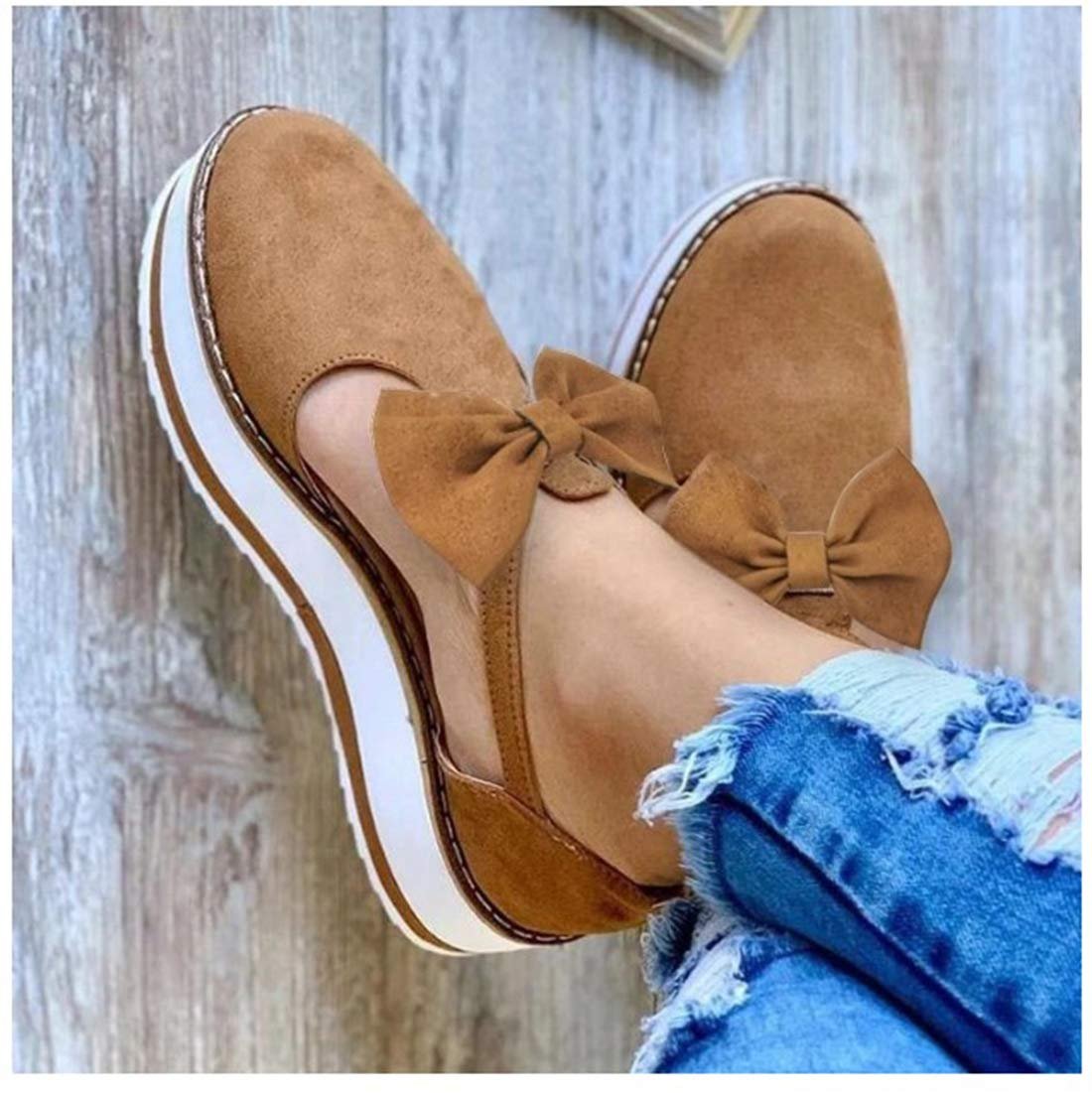 Жіночі плоскі сандалі Літні товсті на танкетці Baotou з бантом Закритий носок, фото №4 Жіночі плоскі сандалі Літні товсті на танкетці Baotou з бантом Закритий носок, фото №4