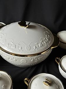 Супниця та 6 шт тарілок з кришичками synthetic.ua - Фото 1