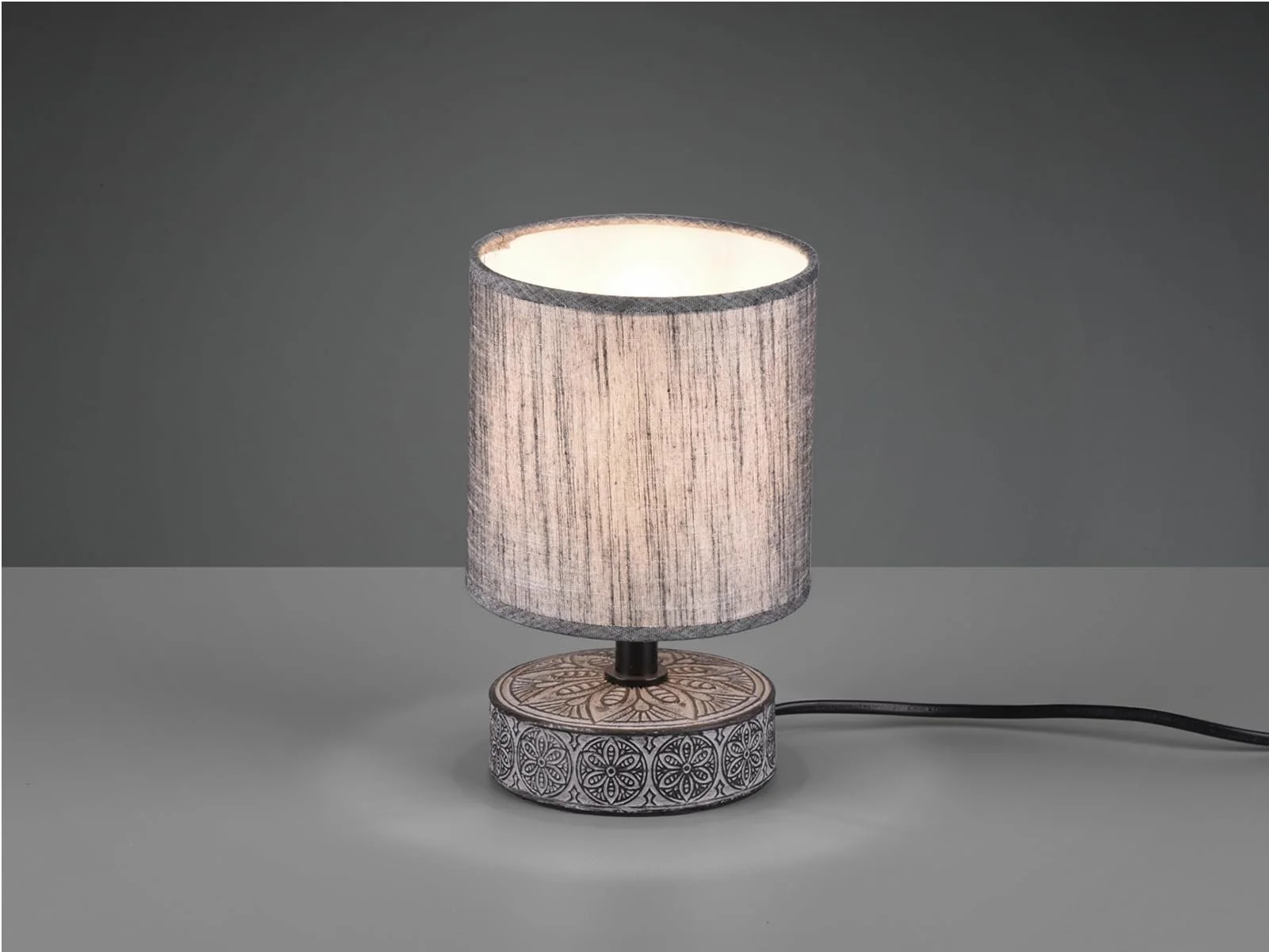 Настільна лампа Reality Leuchten Marie R50980111 E14 Кераміка Сірий, фото №4