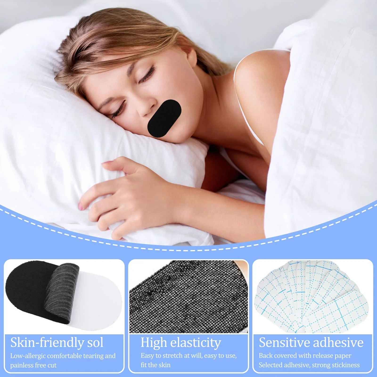 Стрічки для рота для сну (120 шт.), фото №3