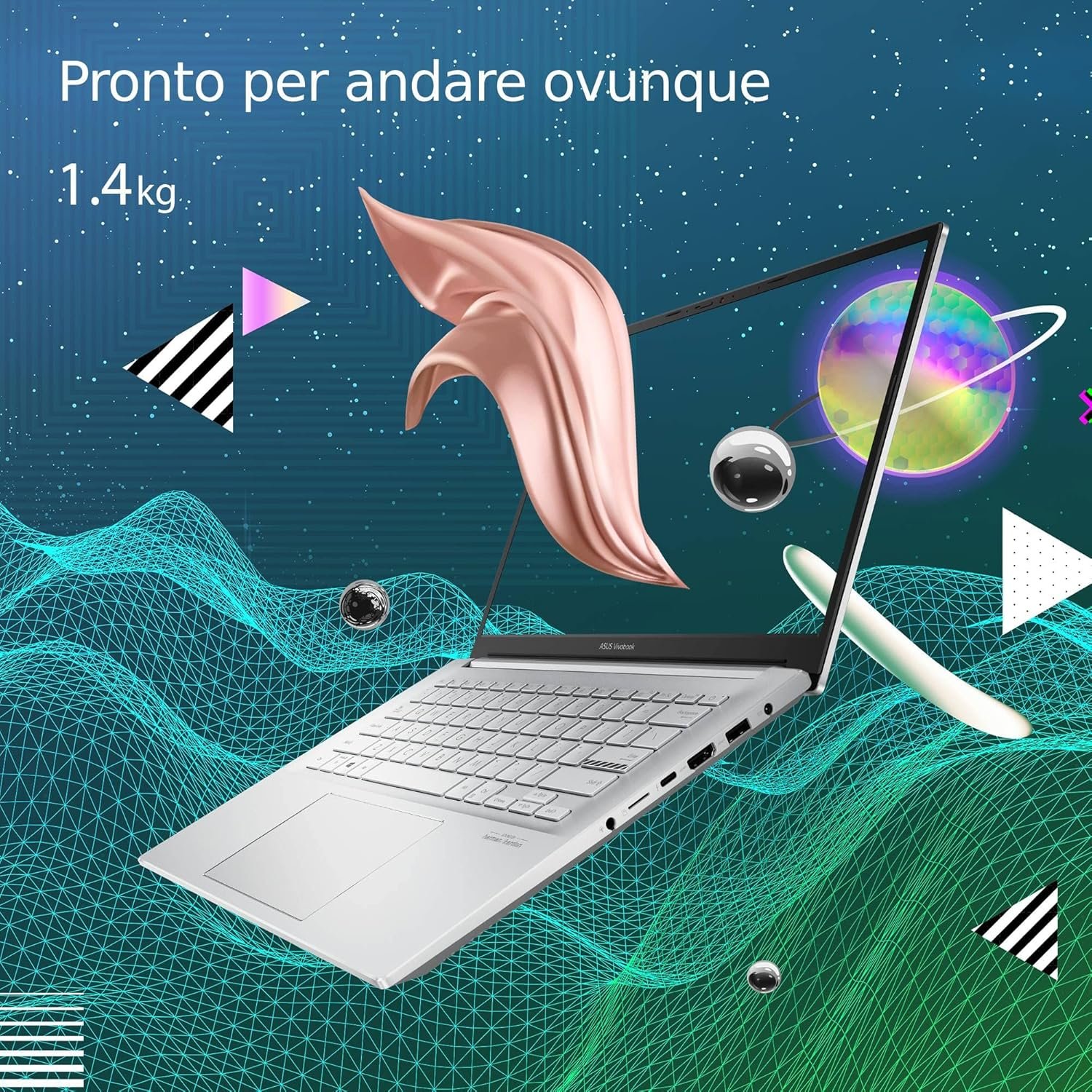 Ноутбук 14" ASUS VivoBook Pro 14 Gaming Intel Core i5-11300H RAM 16GB SSD 512GB GeForce GTX 1650 Max-Q Windows 11 Home (UKR), фото №5