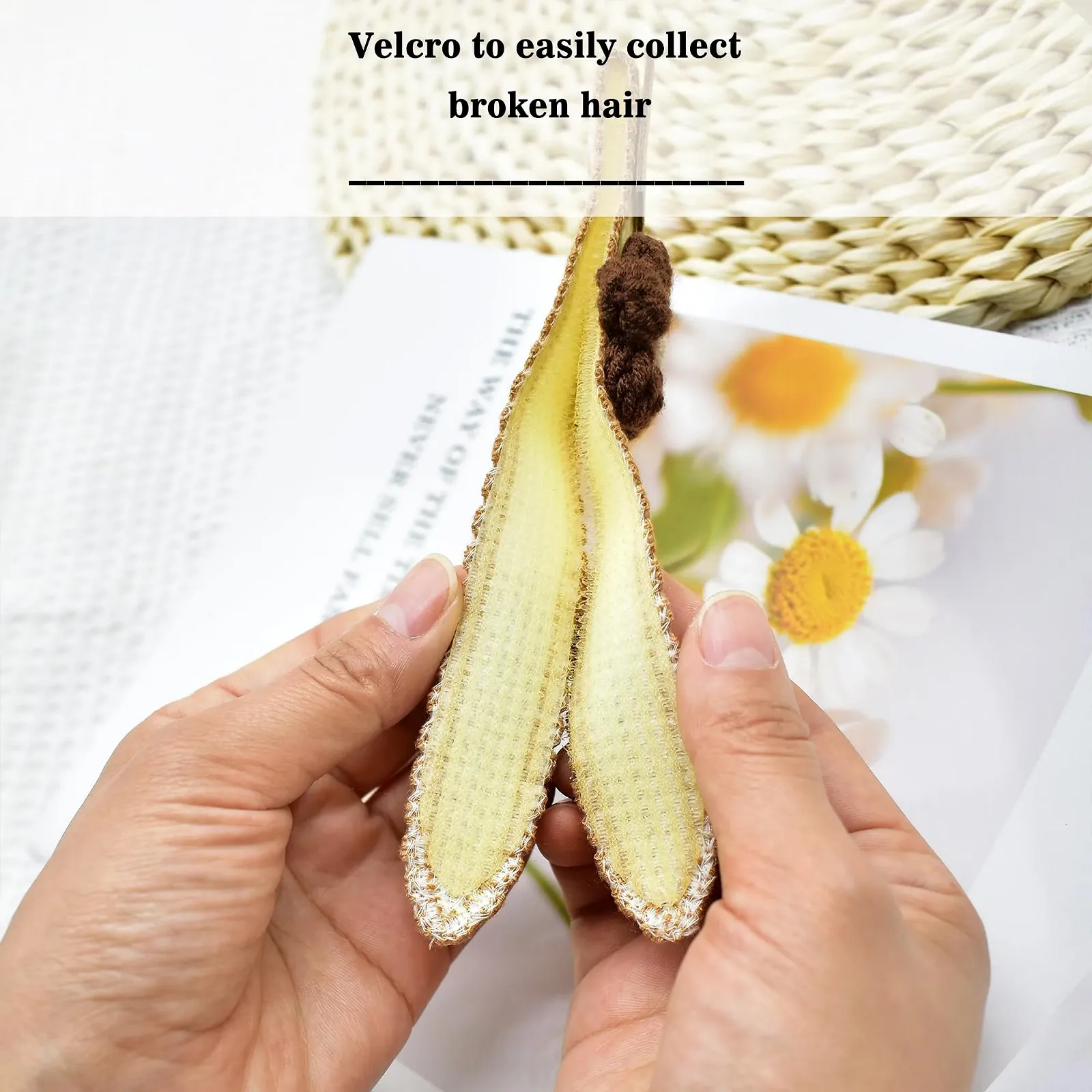 Пов'язка для волосся Квіткова з липучкою, фото №4