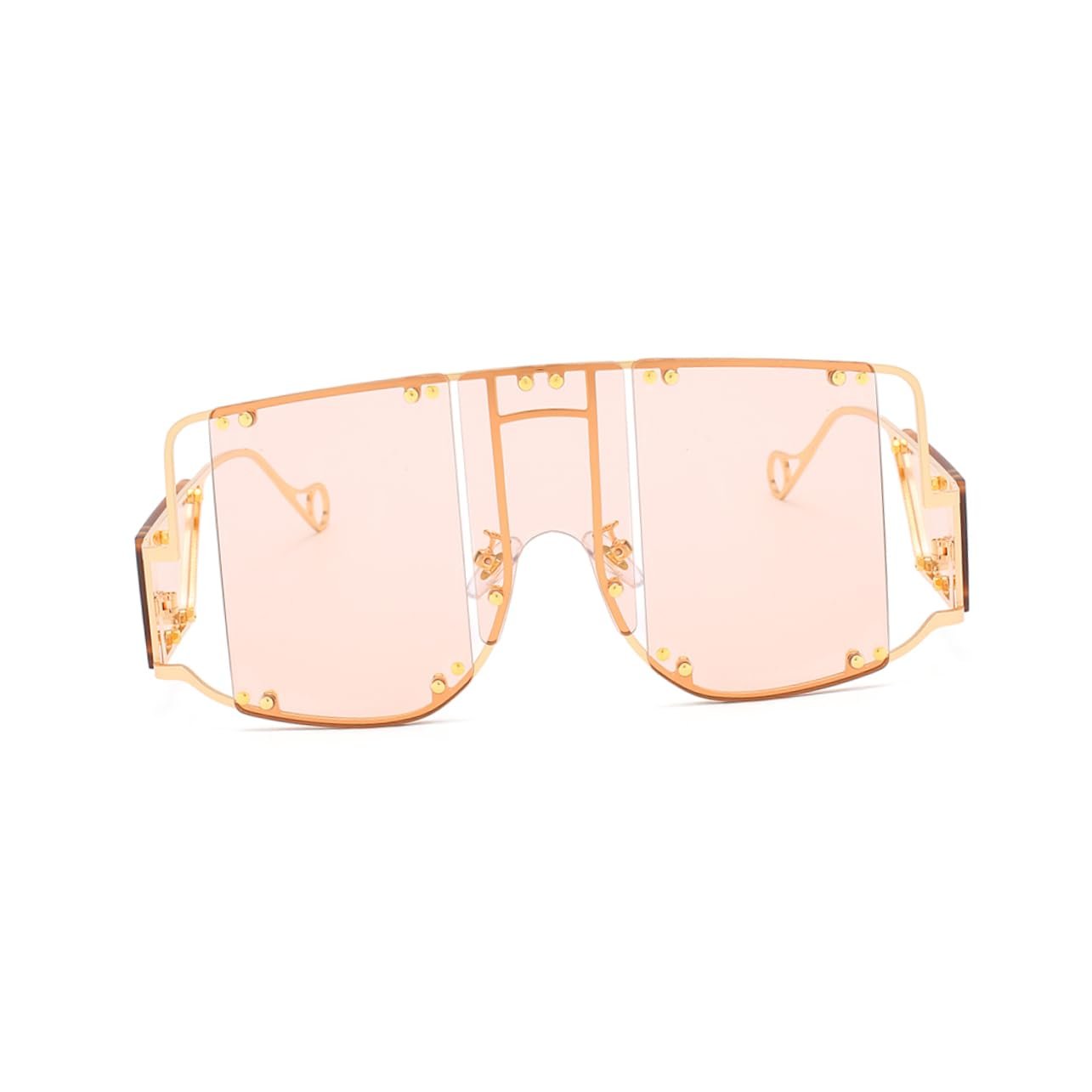 Сонцезахисні окуляри Retro PACKOVE Квадратні Rehanna Steampunk Набір з 3 штук, фото №7