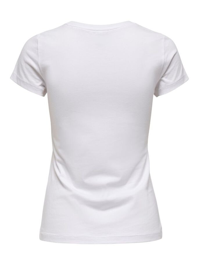 Футболка ONLLOVE LIFE FIT TOP BOX JRS 15226018  HEART ONLY Білий M, фото №2