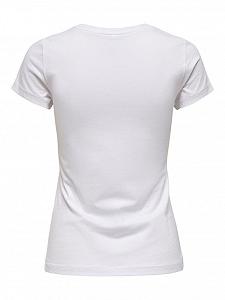 Футболка ONLLOVE LIFE FIT TOP BOX JRS 15226018  HEART ONLY Білий XS synthetic.ua - Фото 1