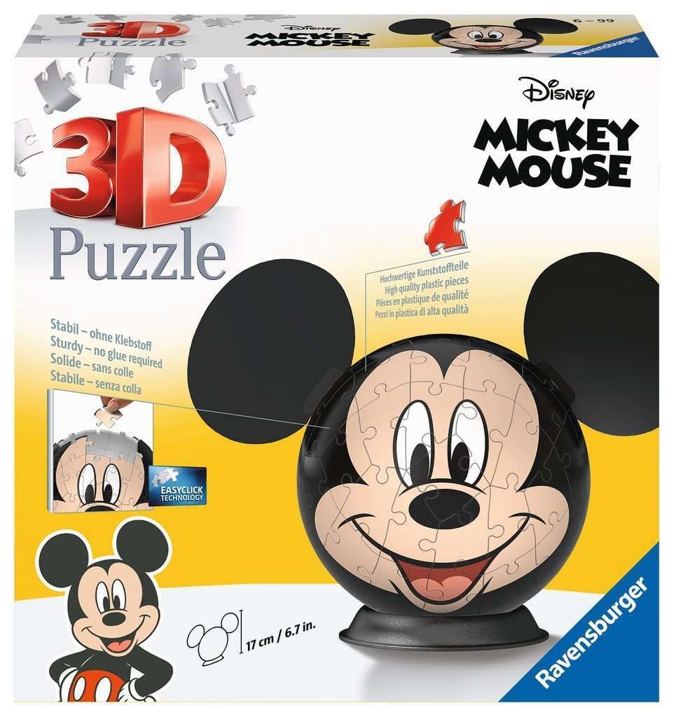 3D Пазл Ravensburger Mickey Mouse 11761 72 детали, фото №1