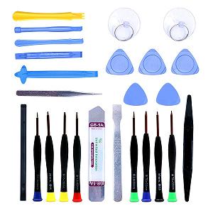 Набір викруток Tiardey 20 в 1 Universal Professional Electronics Repair Tool Kit для смартфонів і комп'ютерів - Фото 1