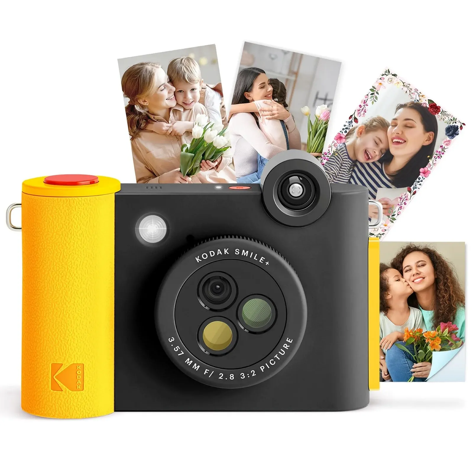 Цифровой фотоаппарат мгновенной печати и фотопринтер Kodak Smile+ 10MP Rotating Lens Zinc 2x3 Inch Black, фото №1