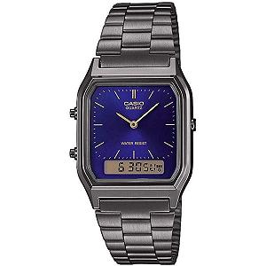 Купить Часы Casio Collection Retro Женские Аналого-цифровые AQ-230EG с ремешком из нержавеющей стали - Фото 1 Часы Casio Collection Retro Женские Аналого-цифровые AQ-230EG с ремешком из нержавеющей стали - Фото 1