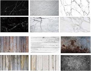 Купить Набор фотофонов RENIAN для предметной съемки / 6 шт. / 12 текстур / Двусторонние / 54x84 см - Фото 1 Набор фотофонов RENIAN для предметной съемки / 6 шт. / 12 текстур / Двусторонние / 54x84 см - Фото 1