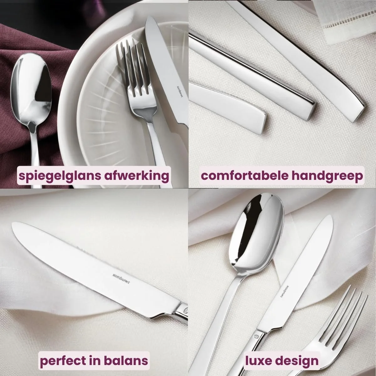 Набір столових приборів Sambonet 62512 24 шт, фото №2 Набір столових приборів Sambonet 62512 24 шт, фото №2