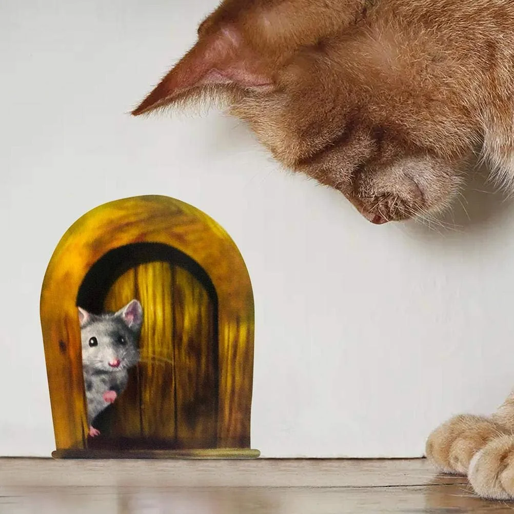 Наклейки на стіну 3D Mouse Hole 5 шт. 12 x 16,8 см, фото №4 Наклейки на стіну 3D Mouse Hole 5 шт. 12 x 16,8 см, фото №4