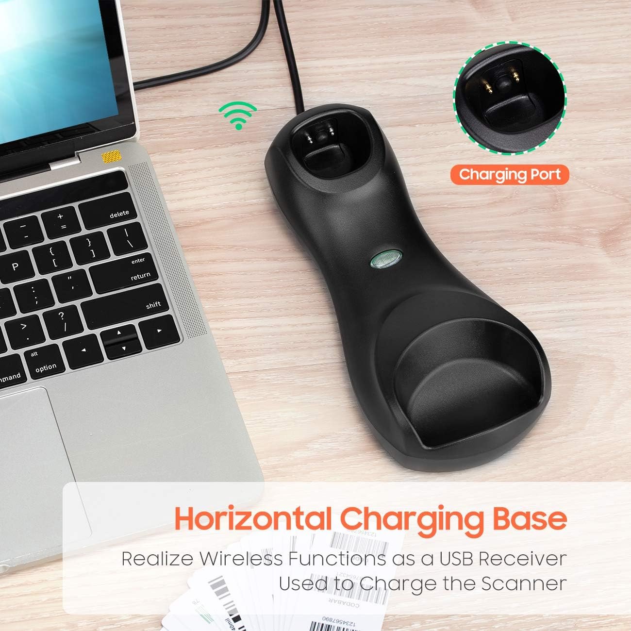 Сканер Tera HW0008 Черно-оранжевый, фото №3