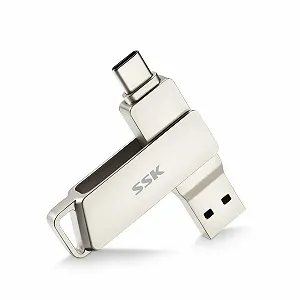 Флеш-накопичувач SSK 128GB USB C USB 3.2 Dual Drive 200MB/s - Фото 1