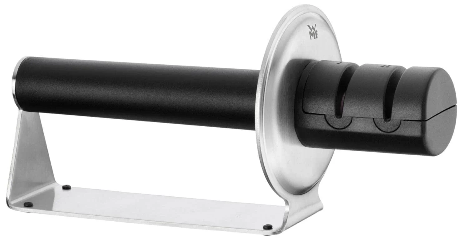 Ручна точилка для ножів WMF Gourmet 2-ступінчасте з керамічними дисками чорне, фото №1