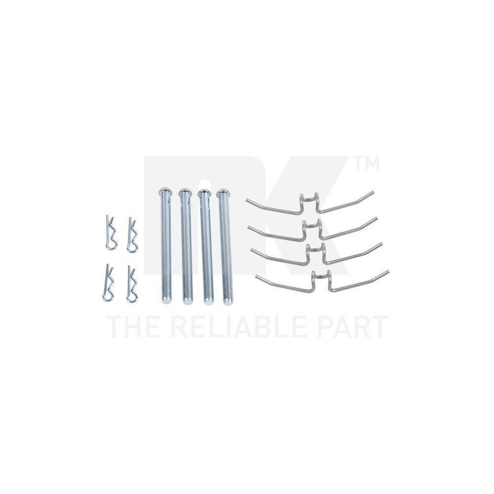 Комплект приладдя дискових гальмівних колодок NK 7948901 задня вісь, передня вісь, фото №1