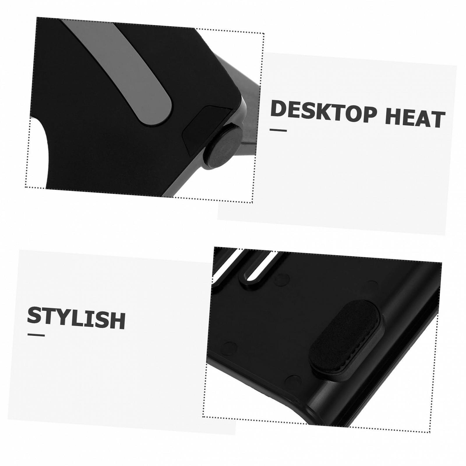 Подставка для ноутбука Регулируемая по высоте Вентилируемая для ноутбука и планшета Компактная Отполированная вручную Портативная для офиса и дома Серая Настольная подставка для ноутбука, фото №3