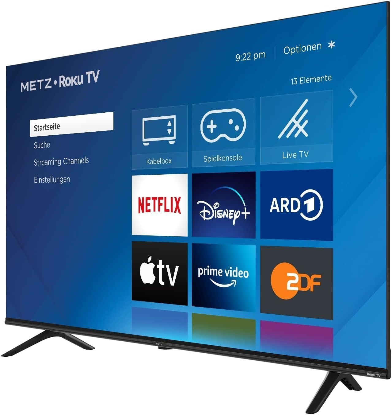 Телевізор 55" METZ 55MUD6001Z Blue Roku TV / 4K UHD / 60 Гц / LED / Roku TV / Wi-Fi / Bluetooth / T2, фото №3