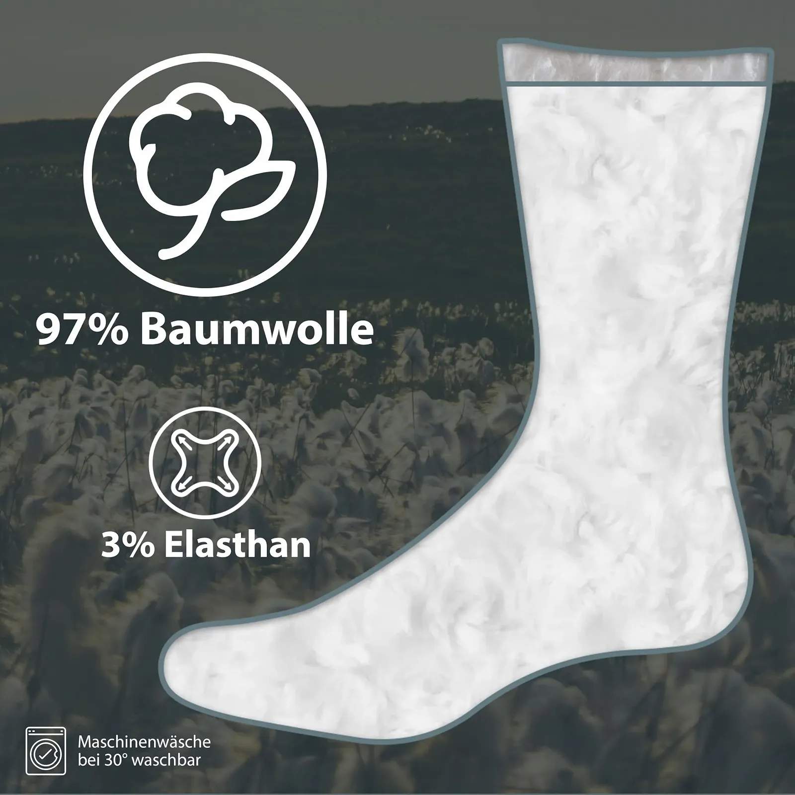 Носки Женские Без Резинки 3 Пары Хлопок 97%, фото №6