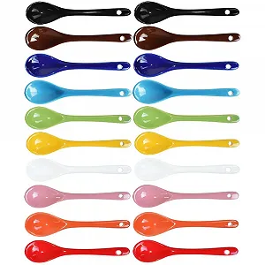 Ложки порцелянові 10 кольорів 4.7 дюйми, набір 2 шт - Фото 1