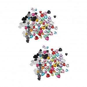 Стразы для ногтей Сердце FRCOLOR Акриловые, 2 набора - Фото 1