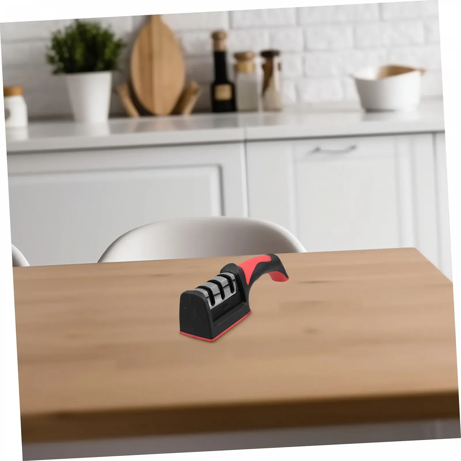 Точилка для ножів багатофункціональна з нержавіючої сталі з точильним каменем, фото №4 Точилка для ножів багатофункціональна з нержавіючої сталі з точильним каменем, фото №4