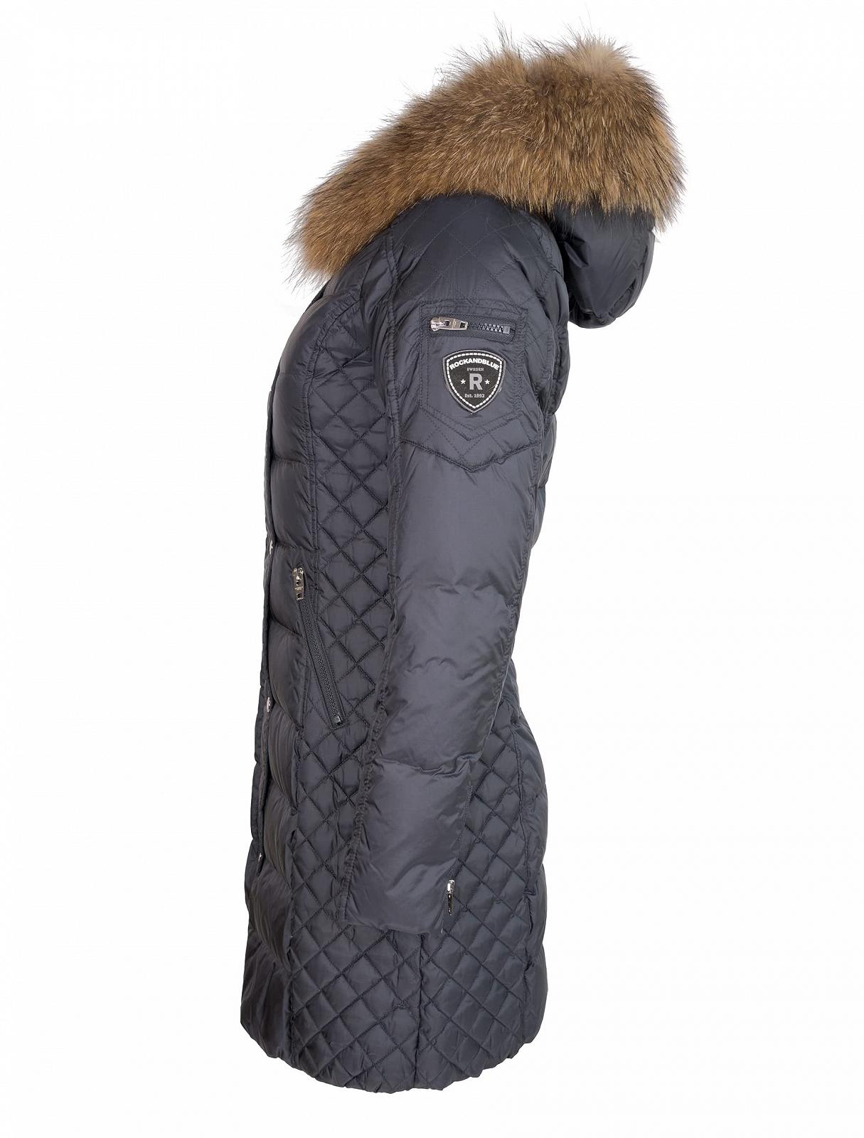 Пуховик RockandBlue Приталений Чорний, фото №3 Пуховик RockandBlue Приталений Чорний, фото №3