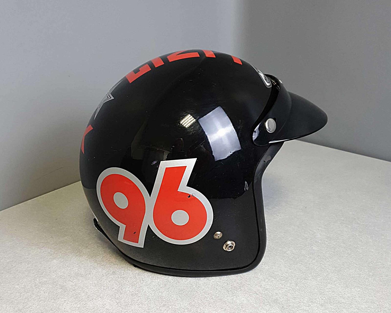 Шлемы Шлем мотоциклетный открытое лицо 3/4 Black-Red, фото №5