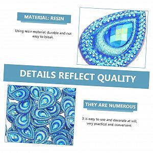 Стразы Водопад COHEALI Форма капли Плоская задняя часть synthetic.ua - Фото 1