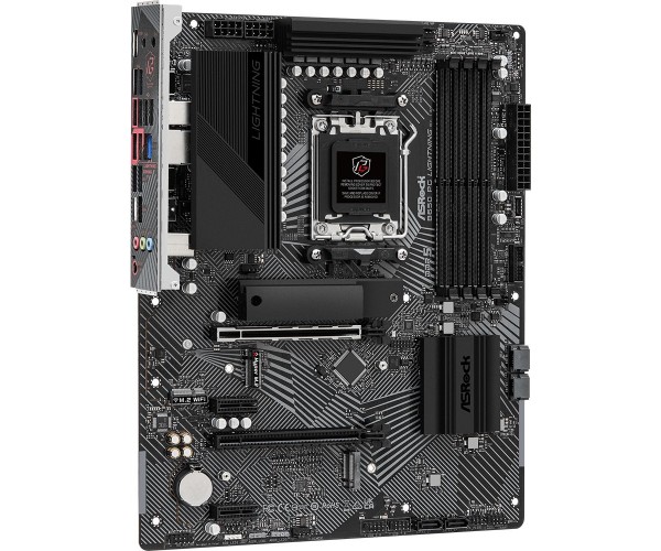 Материнська плата ASRock B650 PG LIGHTNING (AM5/B650, 4*DDR5, 2xPCIex16 HDMI 4xSATAІІІ 3xM.2, 2.5GLan, 7.1ch, ATX, фото №2
