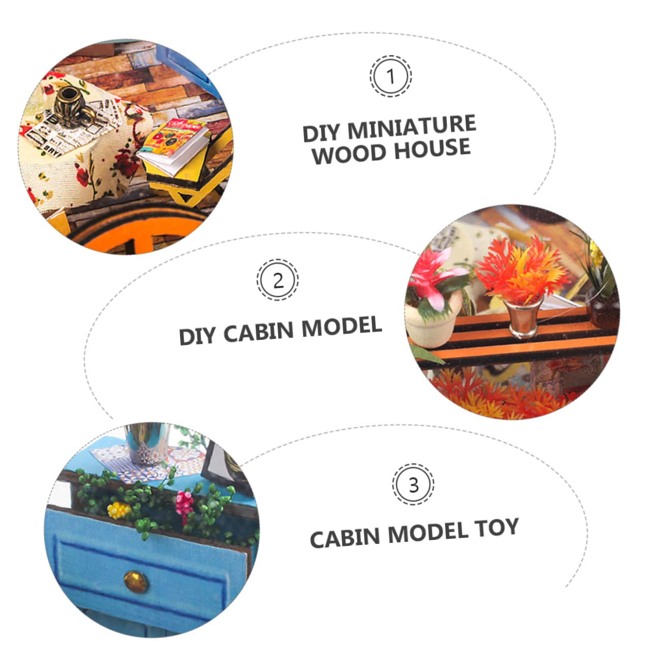 Набор OATIPHO Stars Sky Flowers Room Kit Деревянный Детский Набор, фото №9