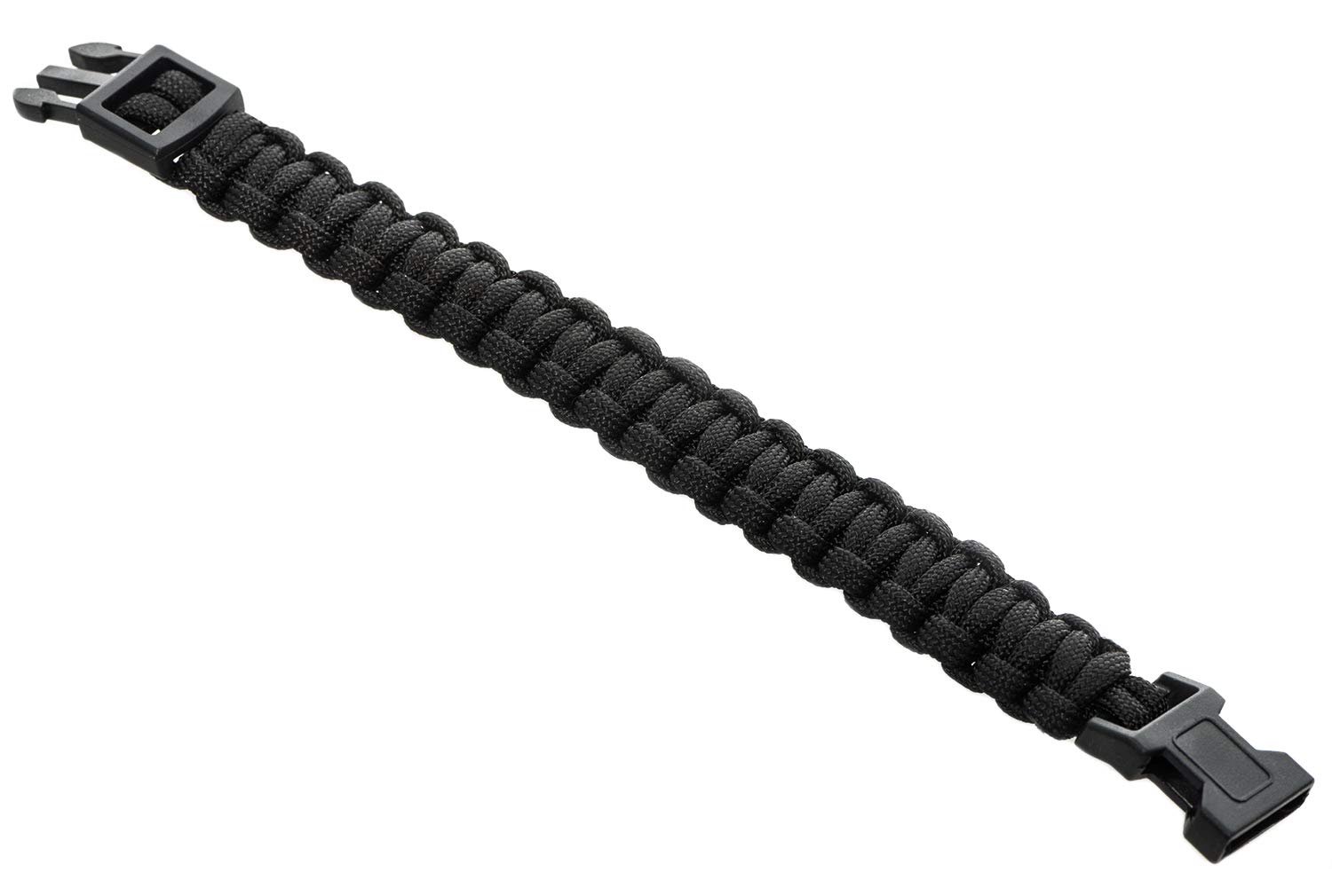 Браслет Paracord LILLYBOX Special and Practical для виживання Чорний плетений для походів, активного відпочинку, кемпінгу, фото №1