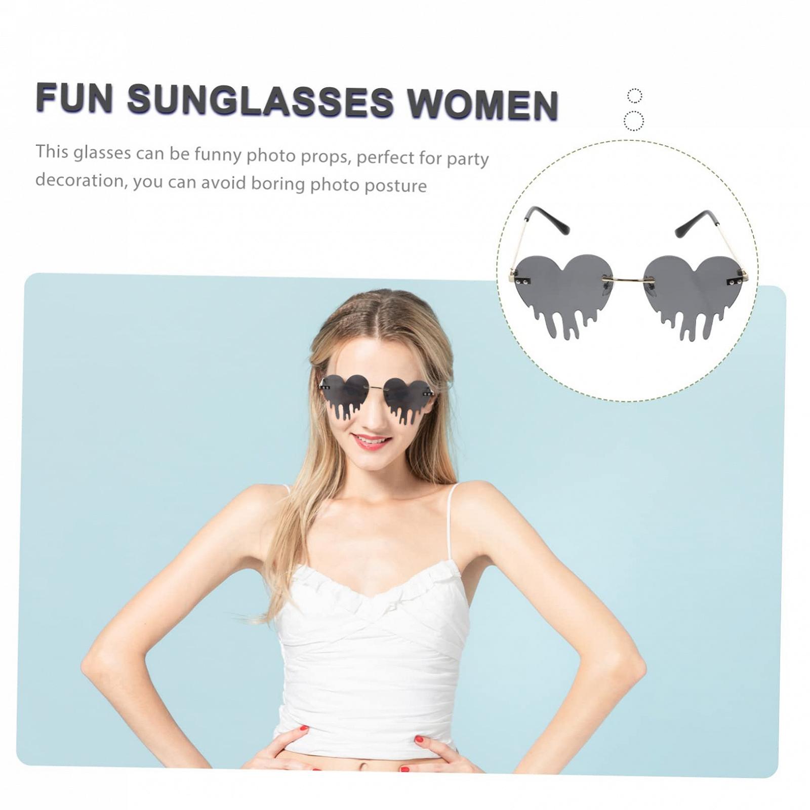 Сонцезахисні окуляри PACKOVE 5шт Tränen Lustige Brille Lustige Damen Trendige Fee, фото №7