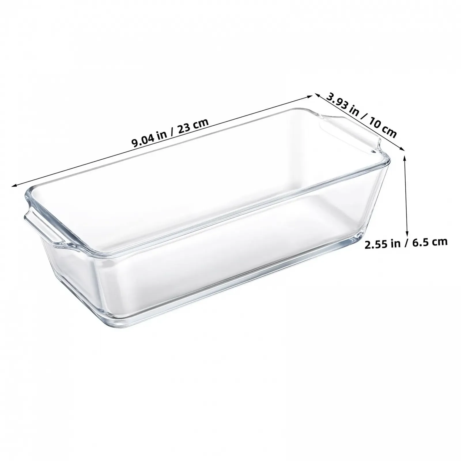 Форма для випікання термостійка скляна прозора, фото №2